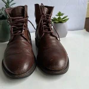 FRYE Corey Lace Up Men\'s Boots - Brown- Sz 9.5 Frye Combat Boots for Men for sale | eBay main image 4